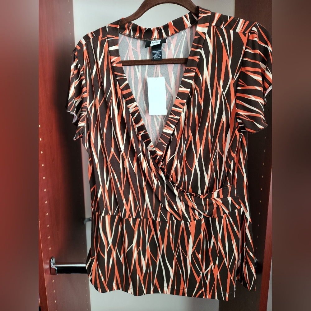 Printed XL multi-color blouse